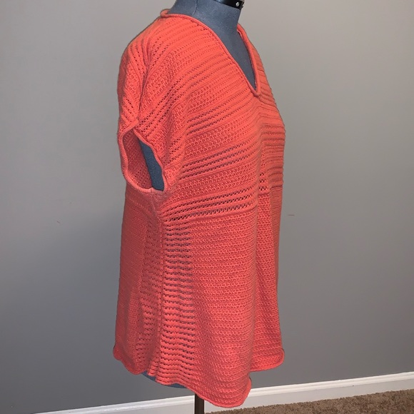Calvin Klein boho orange sweater knit - Picture 3 of 4
